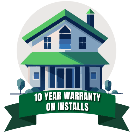 10-year warranty badge